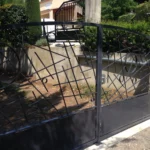 portail epoxy verrou ferronnerie