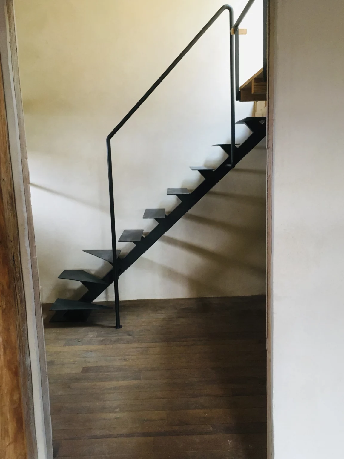 escalier bois metal petit espace