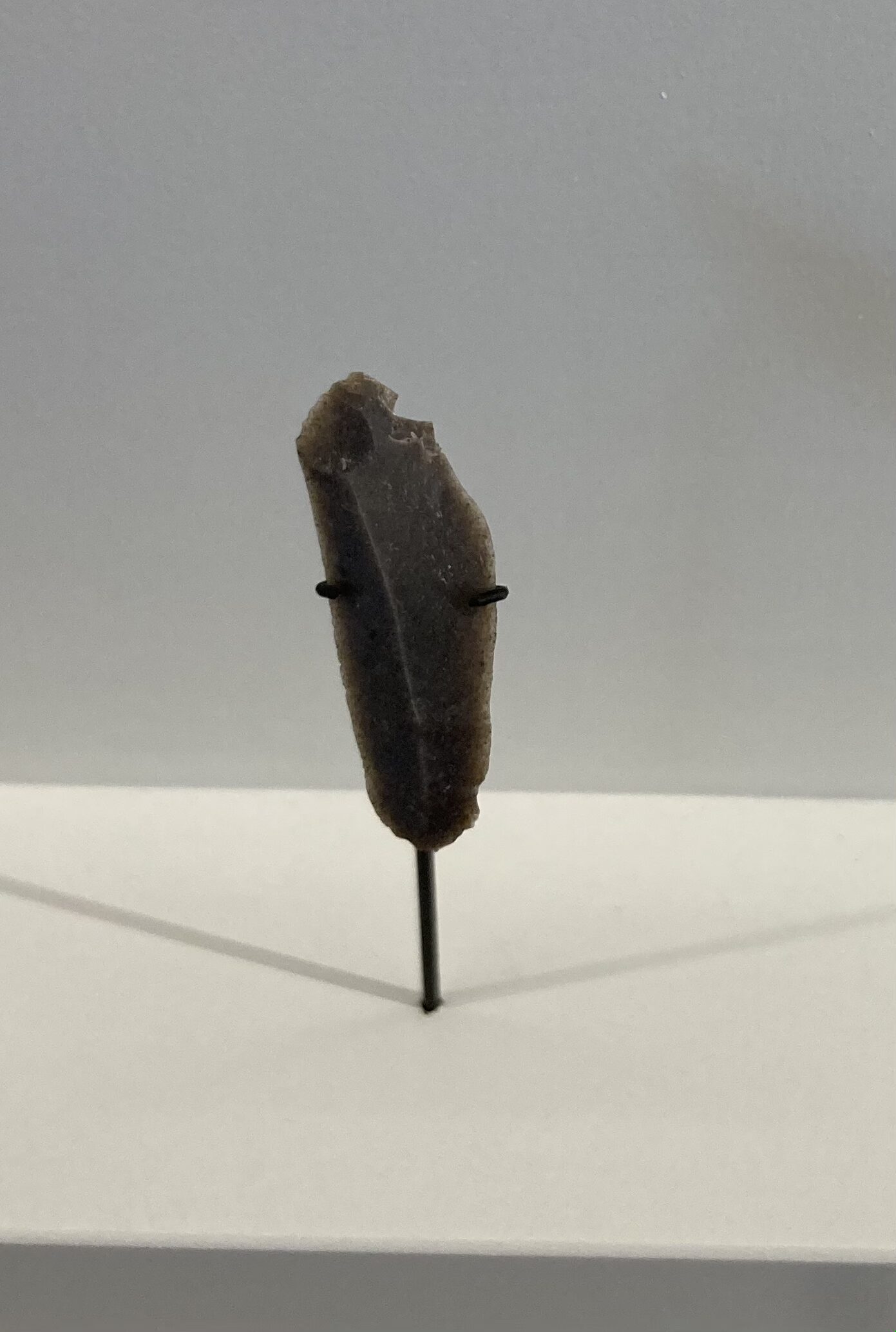 Soclage d’une lamelle de silex