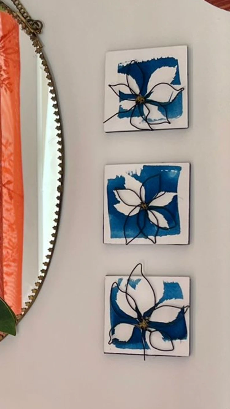 Cyanotype et fil de fer