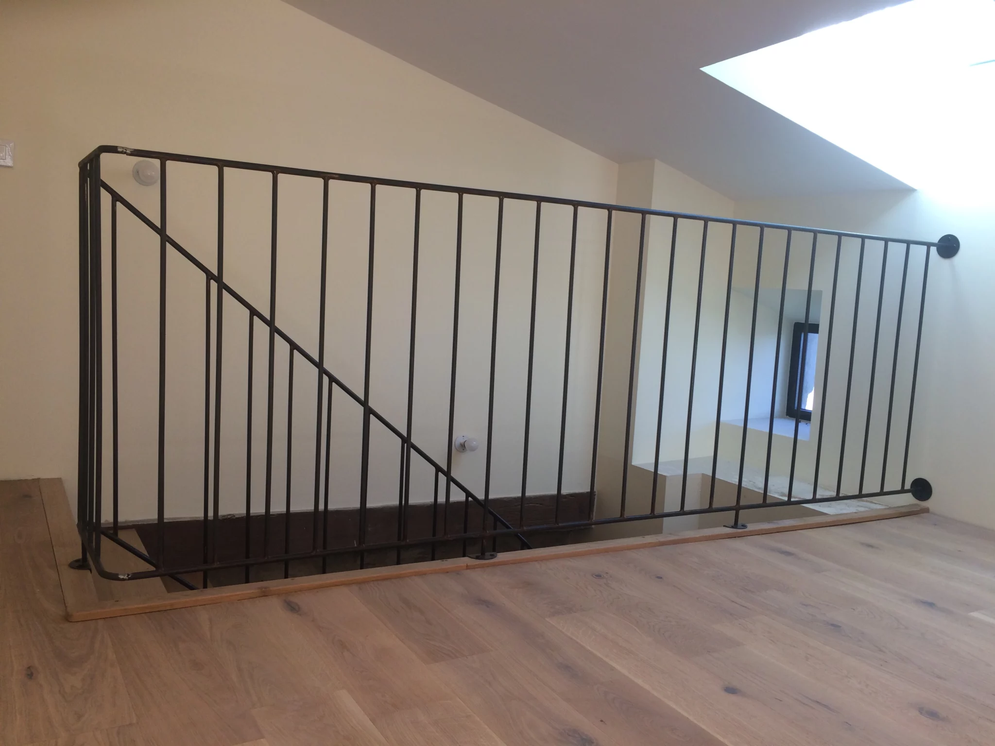 Garde corps intérieur vernis