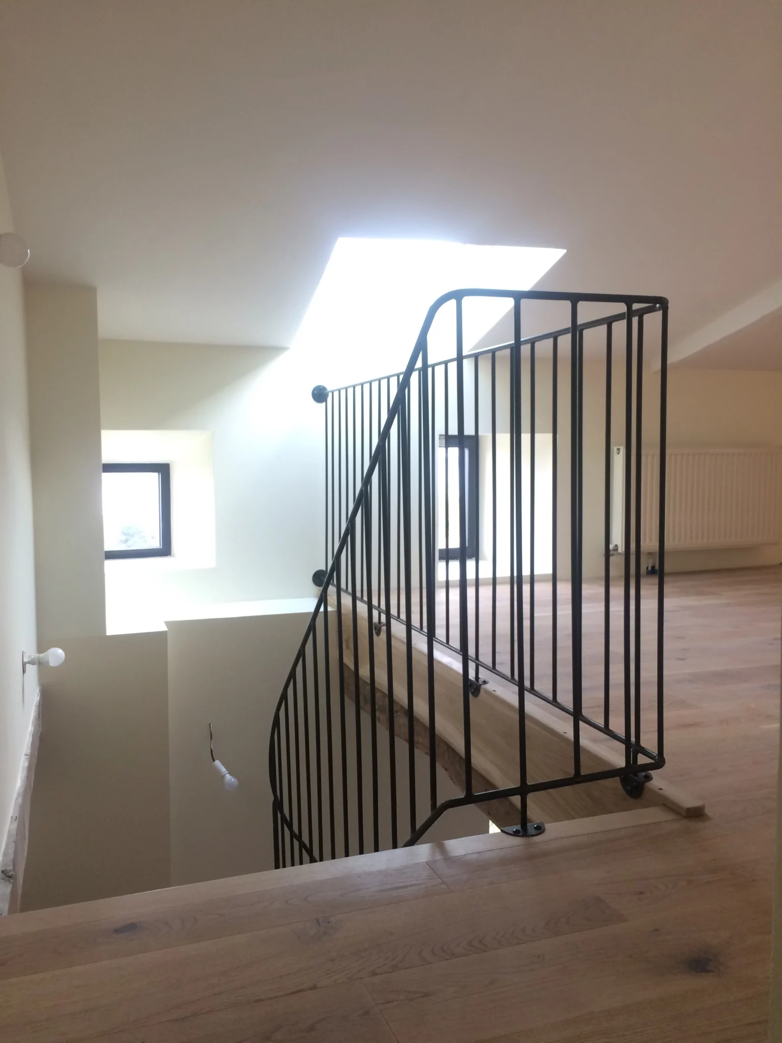 Garde corps intérieur vernis