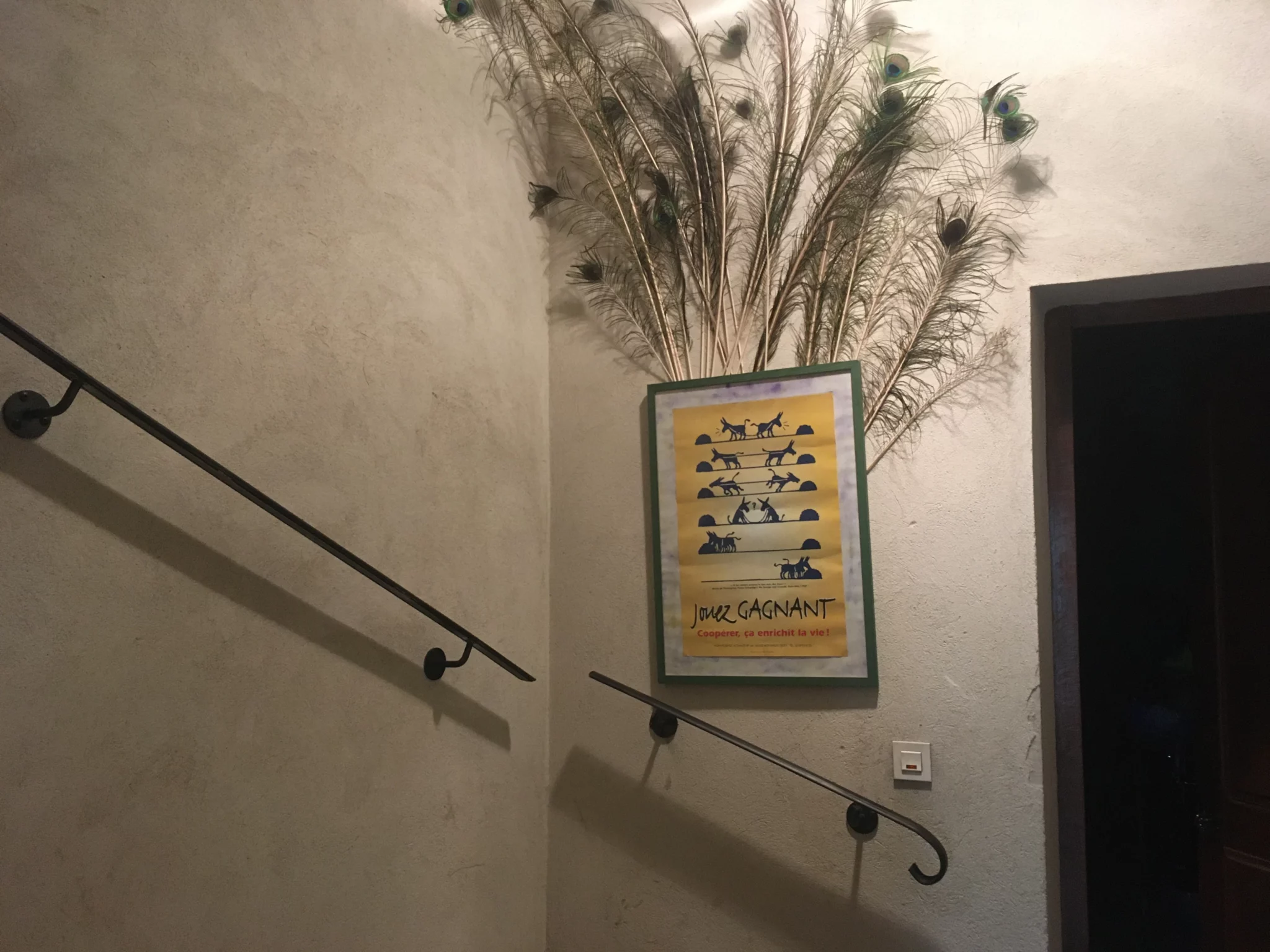Main courante dans un escalier